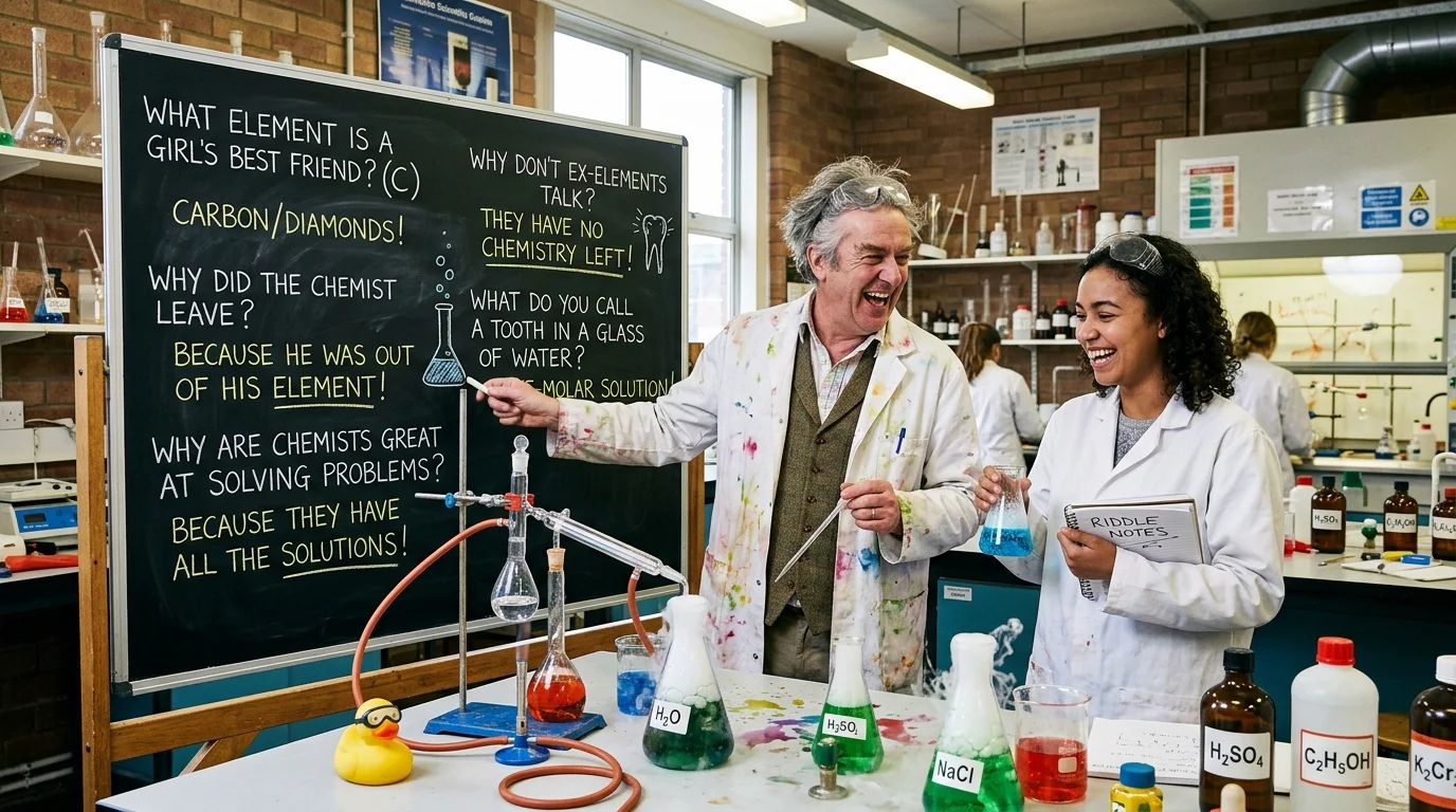 Chemistry Riddles for Family Games