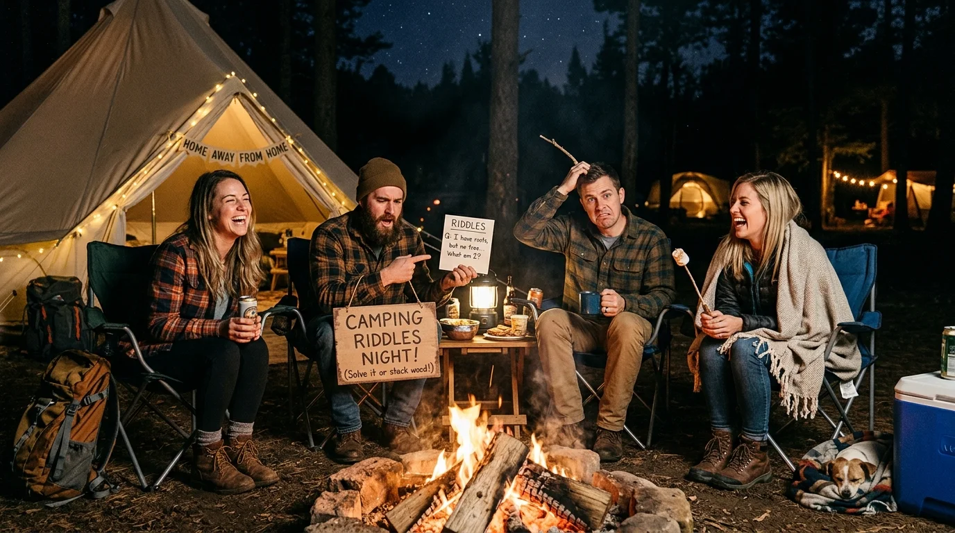 Easy Camping Riddles for Kids