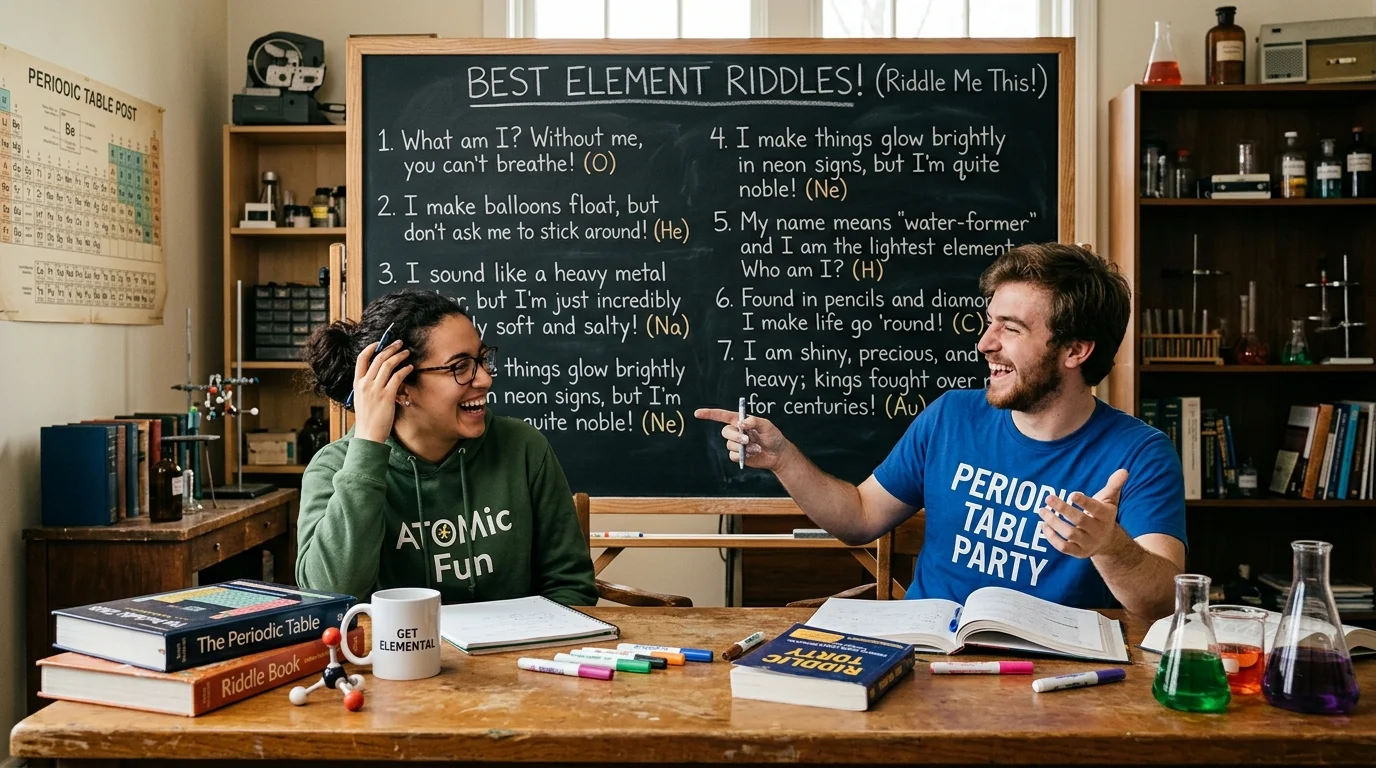 Easy Element Riddles for Kids