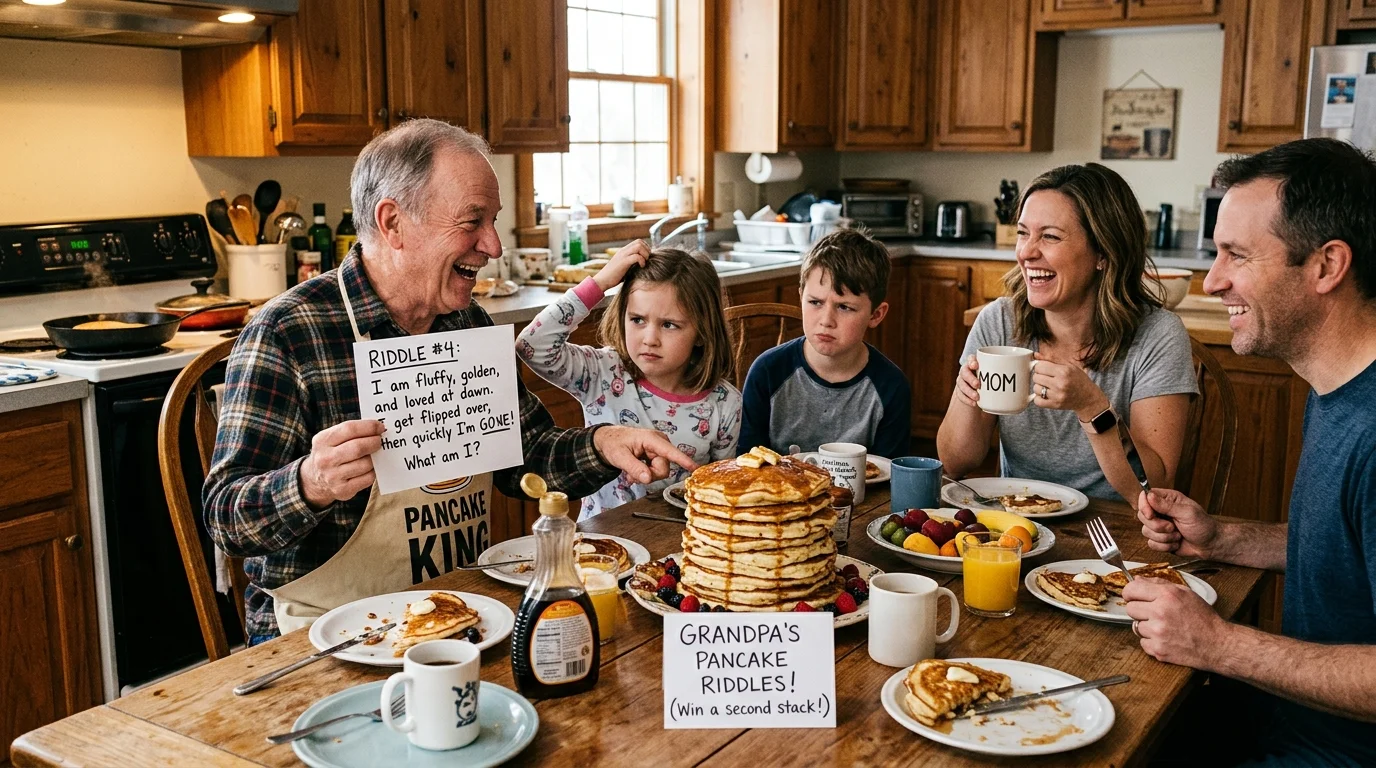 Easy Pancake Riddles for Kids