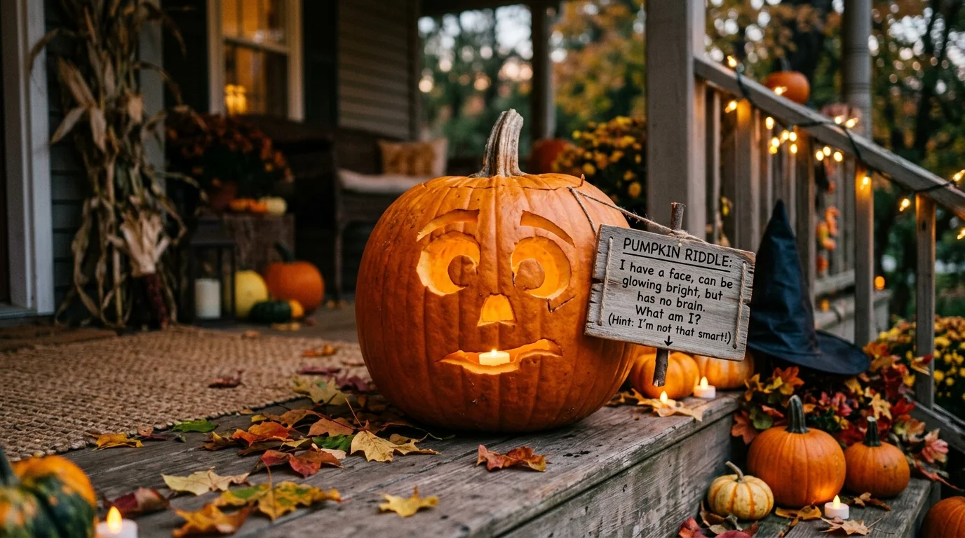 Easy Pumpkin Riddles for Kids