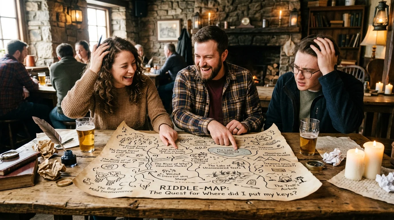 Map Riddles for Family Games
